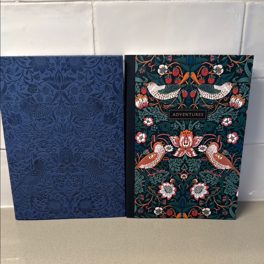 Strawberry Thief - William Morris Travel Log/Journals - set of 2